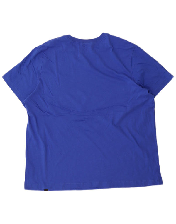 Nike Mens Graphic T-Shirt Top 2XL Blue Cotton