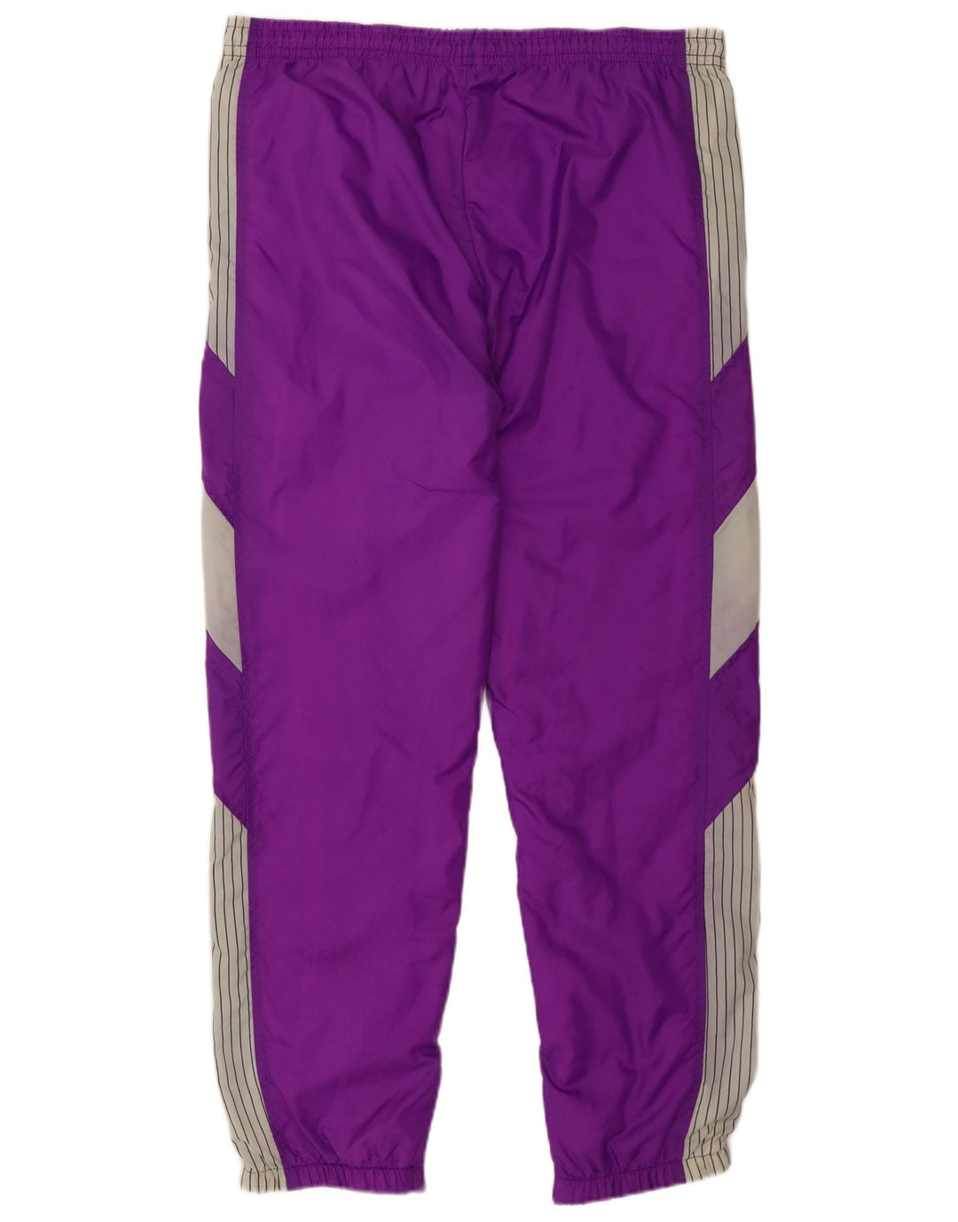 Vintage Womens Full Tracksuit EU 42 Large  Purple Striped Polyamide
