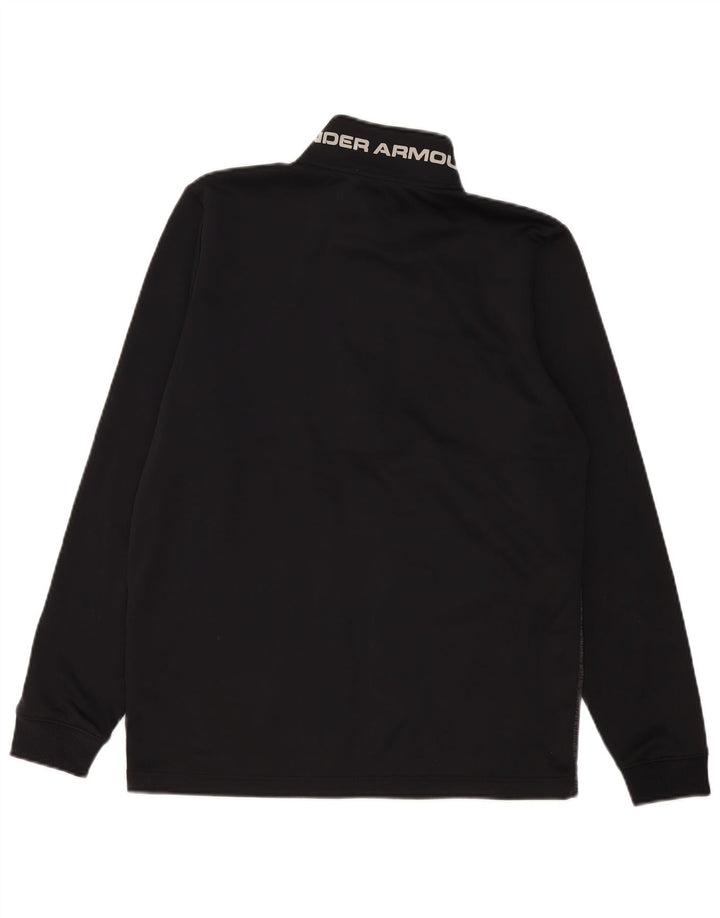 Under Armour Mens Cold Gear Sweatshirt Jumper Medium Black Colourblock