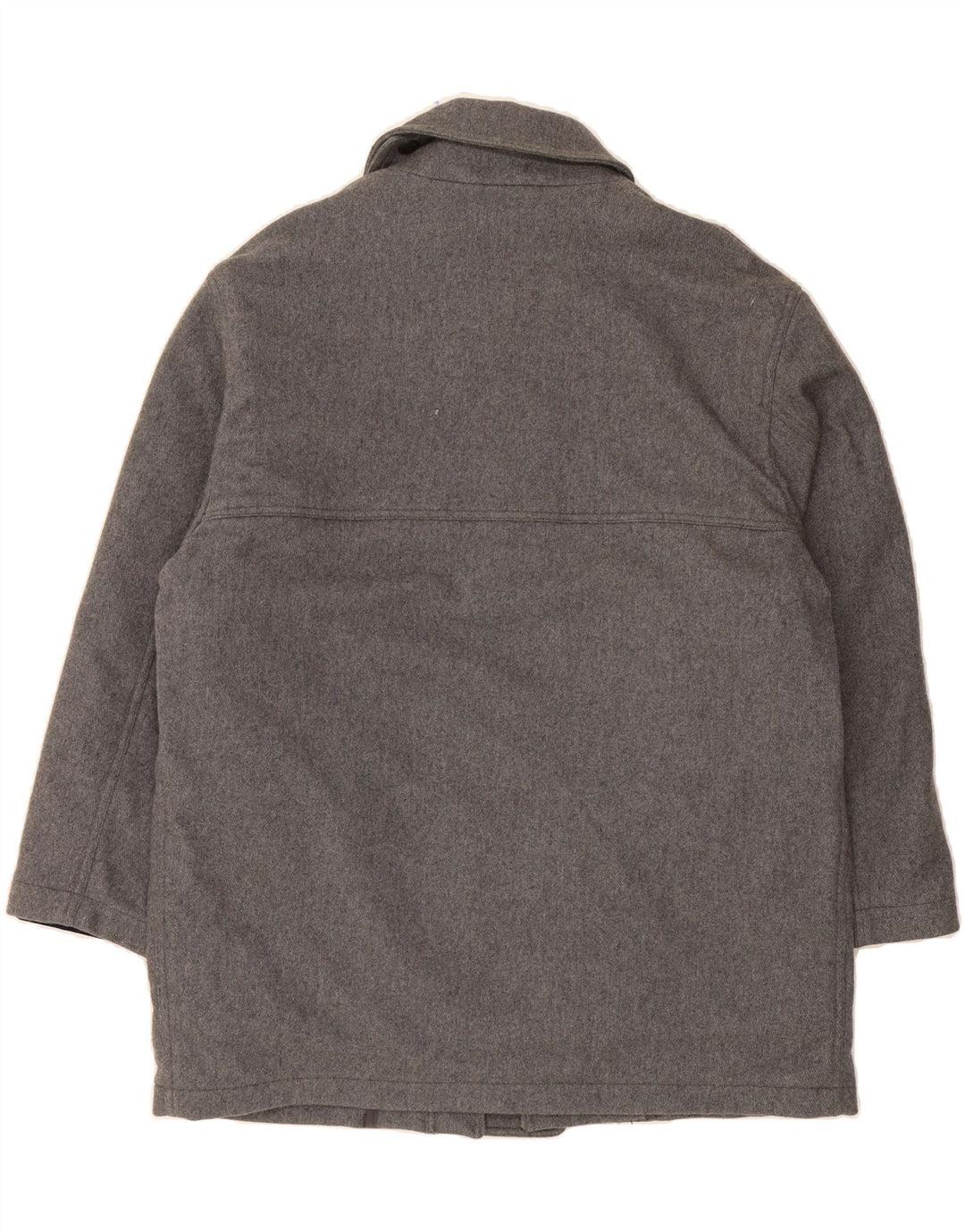 MARINA YACHTING Mens Overcoat IT 50 Large Grey Wool Vintage Marina Yachting and Second-Hand Marina Yachting from Messina Hembry 