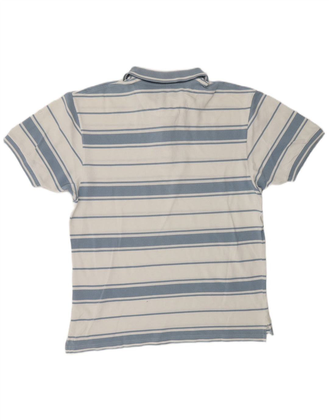 CHAMPION Mens Polo Shirt Large White Striped