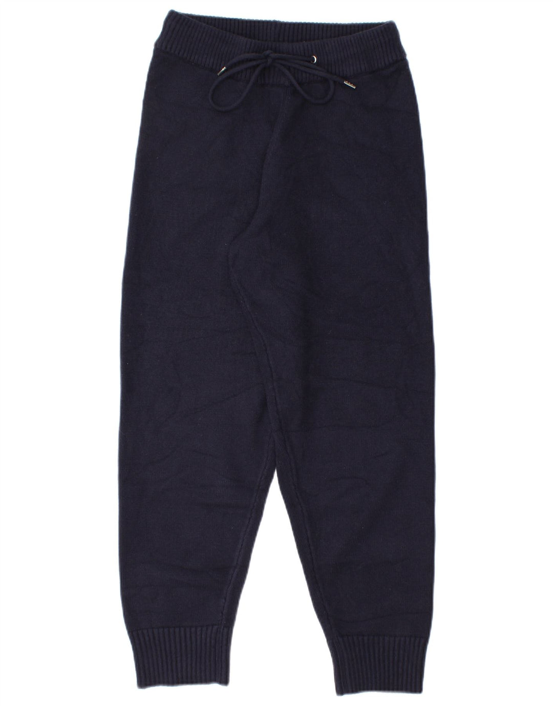 Zara Womens Tracksuit Trousers Joggers UK 8 Small Navy Blue