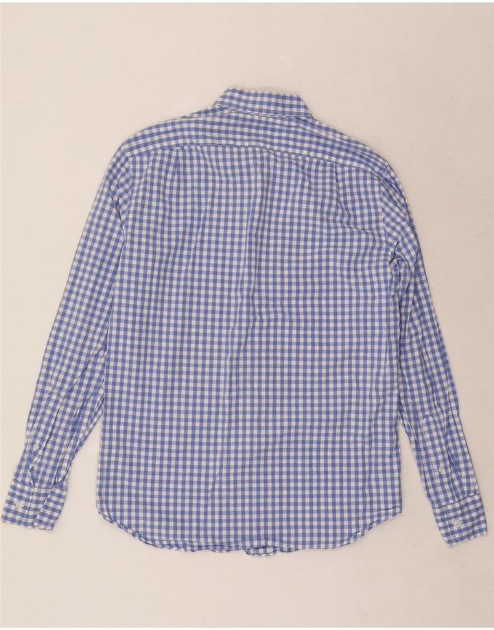 J. Crew Mens Classic Fit Shirt Medium Blue Gingham Cotton