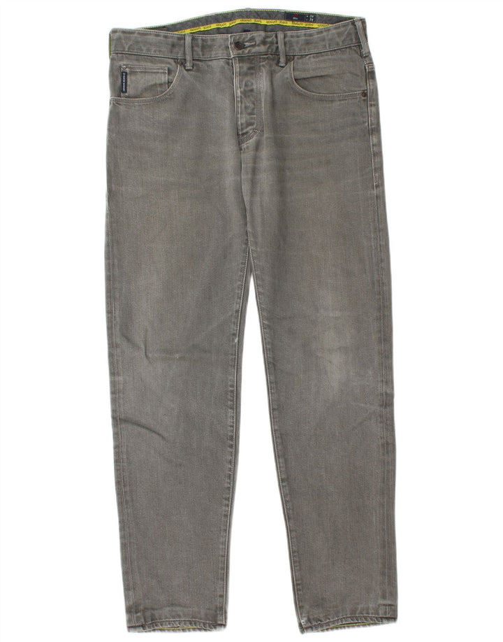 Armani Mens Slim Jeans W34 L34 Grey Cotton