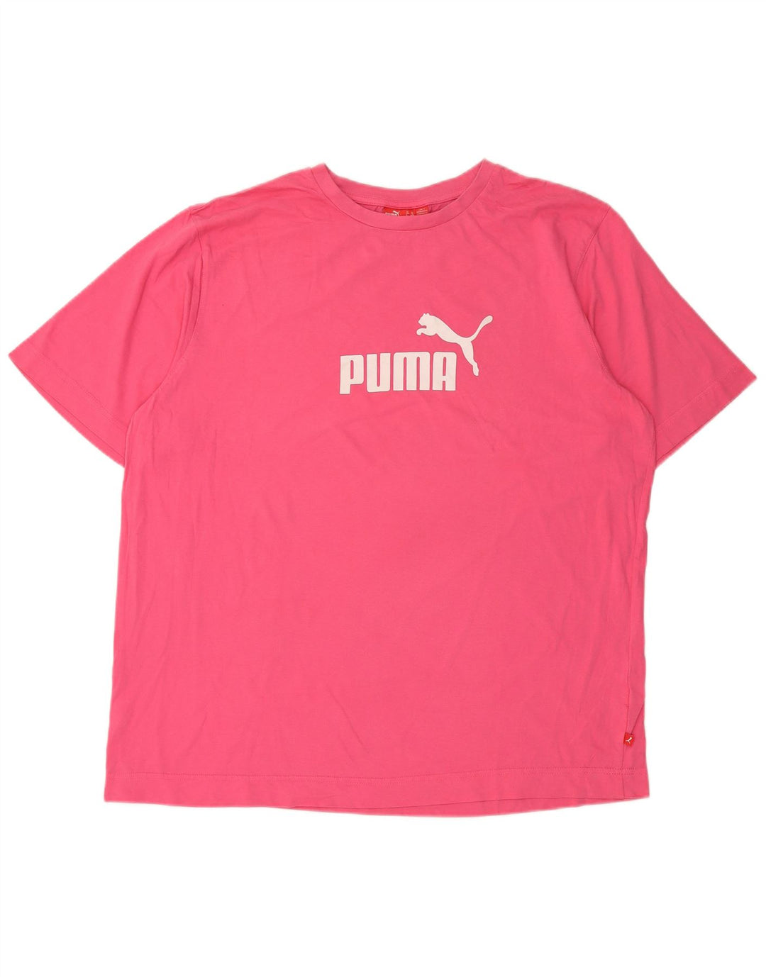 PUMA Mens Graphic T-Shirt Top XL Pink