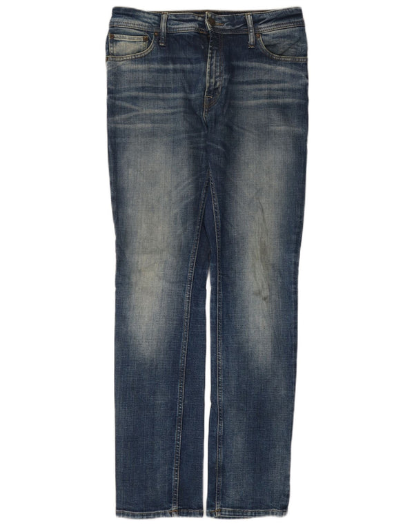 Jack & Jones Mens Slim Jeans W29 L32 Blue Cotton