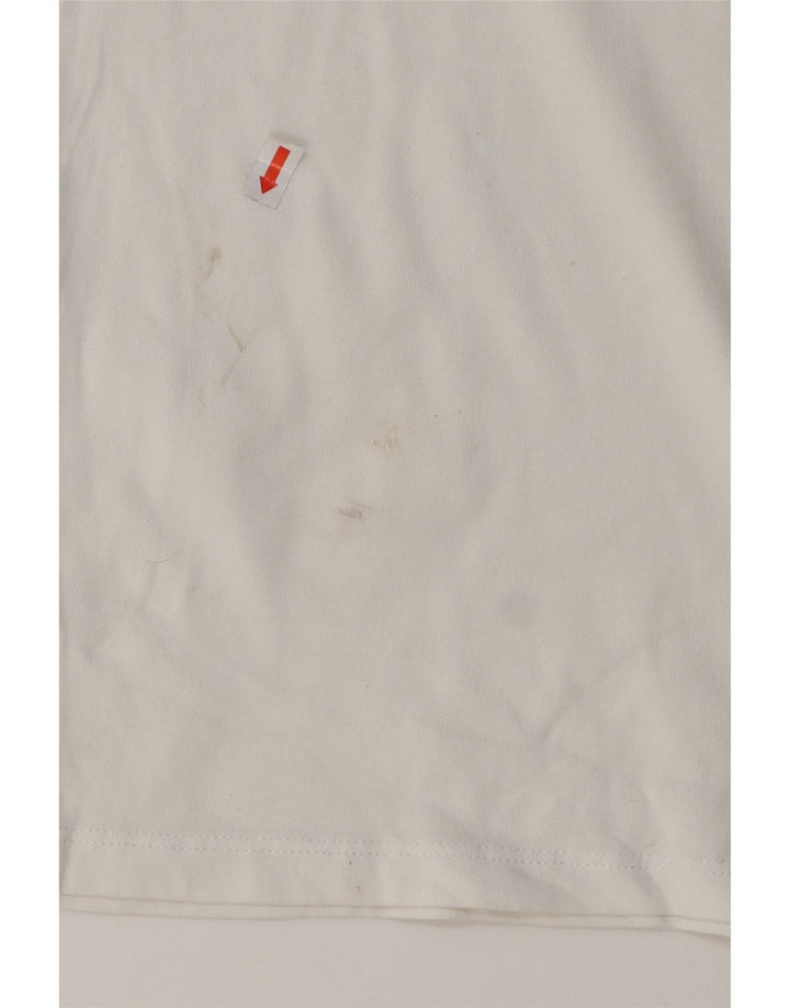 VINEYARD VINES Womens Graphic T-Shirt Top UK 10 Small White Cotton