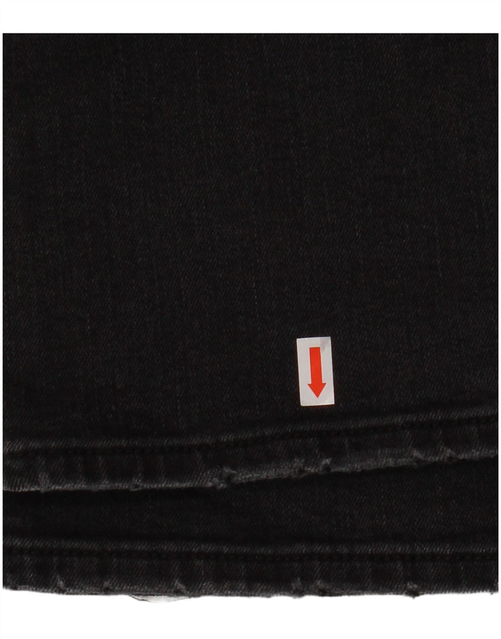 LEE Mens Straight Jeans W32 L34 Black Cotton