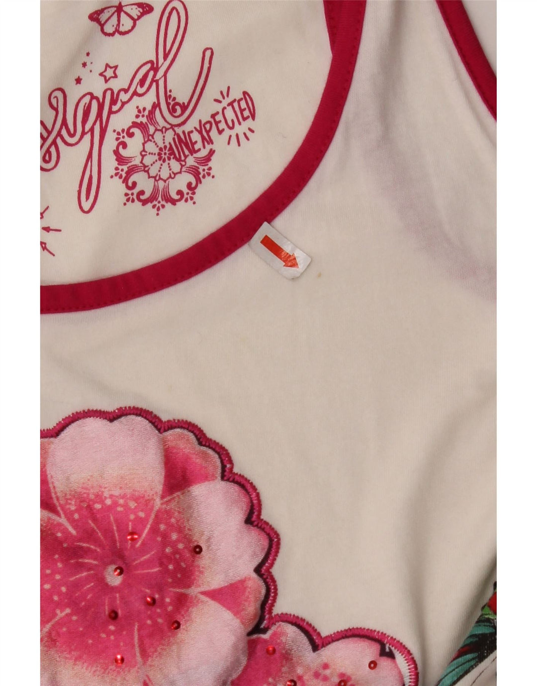 DESIGUAL Girls Graphic Sleeveless Tunic Dress 11-12 Years White Floral