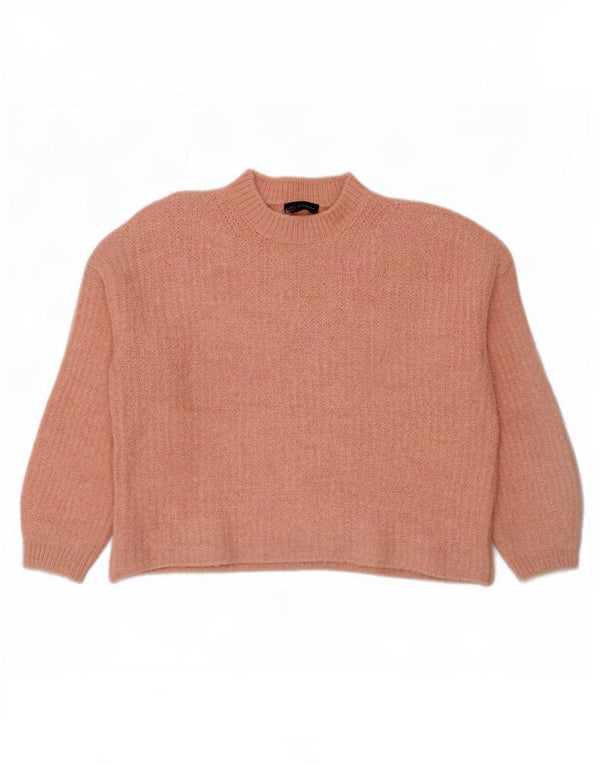 Marks & Spencer Womens Turtle Neck Jumper Sweater UK 14 Medium Pink
