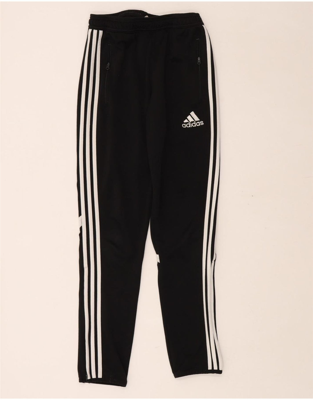 ADIDAS Boys Climacool Tracksuit Trousers 13-14 Years XL Black Colourblock