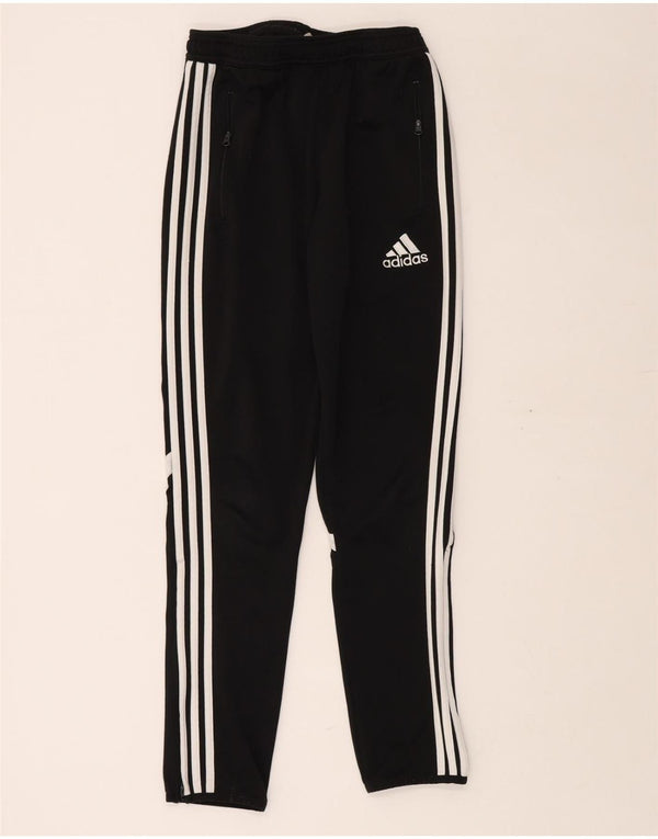 ADIDAS Boys Climacool Tracksuit Trousers 13-14 Years XL Black Colourblock