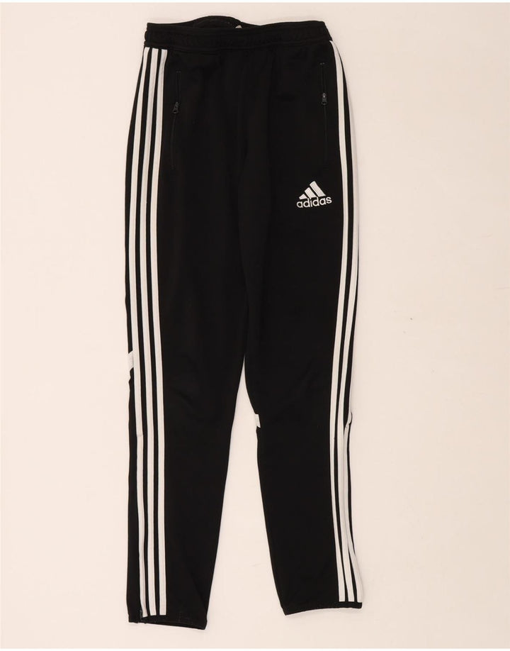 ADIDAS Boys Climacool Tracksuit Trousers 13-14 Years XL Black Colourblock