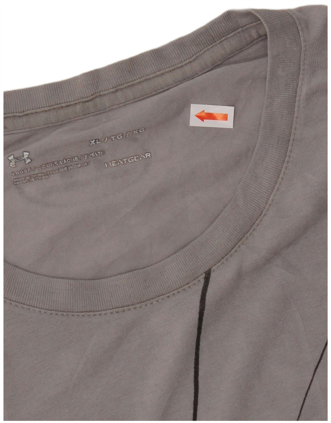 UNDER ARMOUR Mens Heat Gear Graphic T-Shirt Top XL Grey