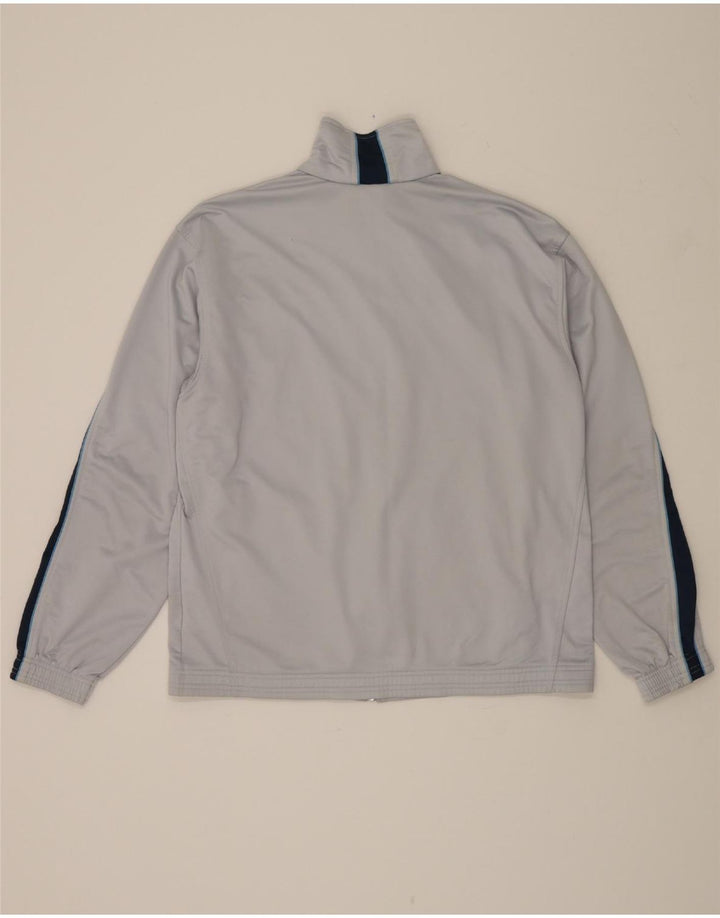 DIADORA Mens Tracksuit Top Jacket UK 42 Large Grey Colourblock Polyester Vintage Diadora and Second-Hand Diadora from Messina Hembry 