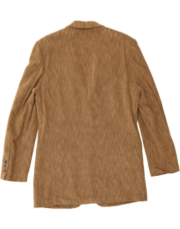MARKS & SPENCER Mens 3 Button Blazer Jacket EU 50 Large Brown Flecked Vintage Marks & Spencer and Second-Hand Marks & Spencer from Messina Hembry 