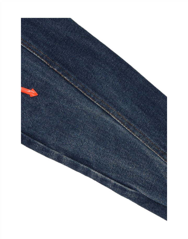 MANGO Womens Denim Jacket UK 12 Medium Blue Cotton Vintage Mango and Second-Hand Mango from Messina Hembry 