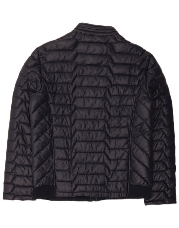 Guess Mens Padded Jacket UK 42 XL Navy Blue Polyester