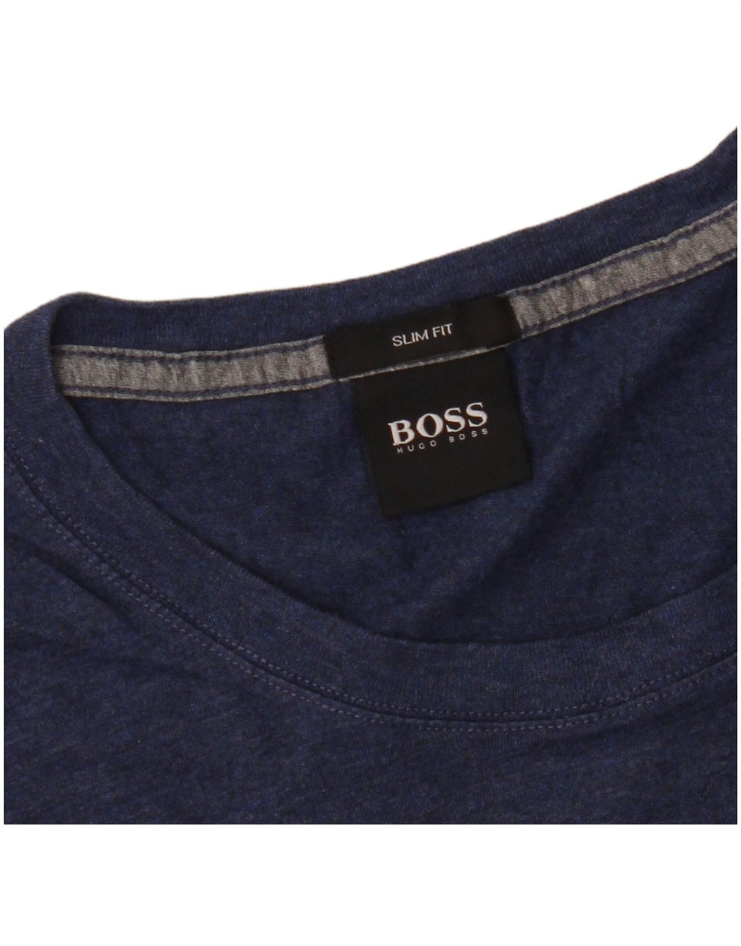 Hugo Boss Mens Slim Fit T-Shirt Top Medium Navy Blue Cotton