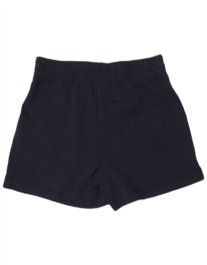 Marks & Spencer Womens Sport Shorts UK 14 Large Navy Blue Cotton