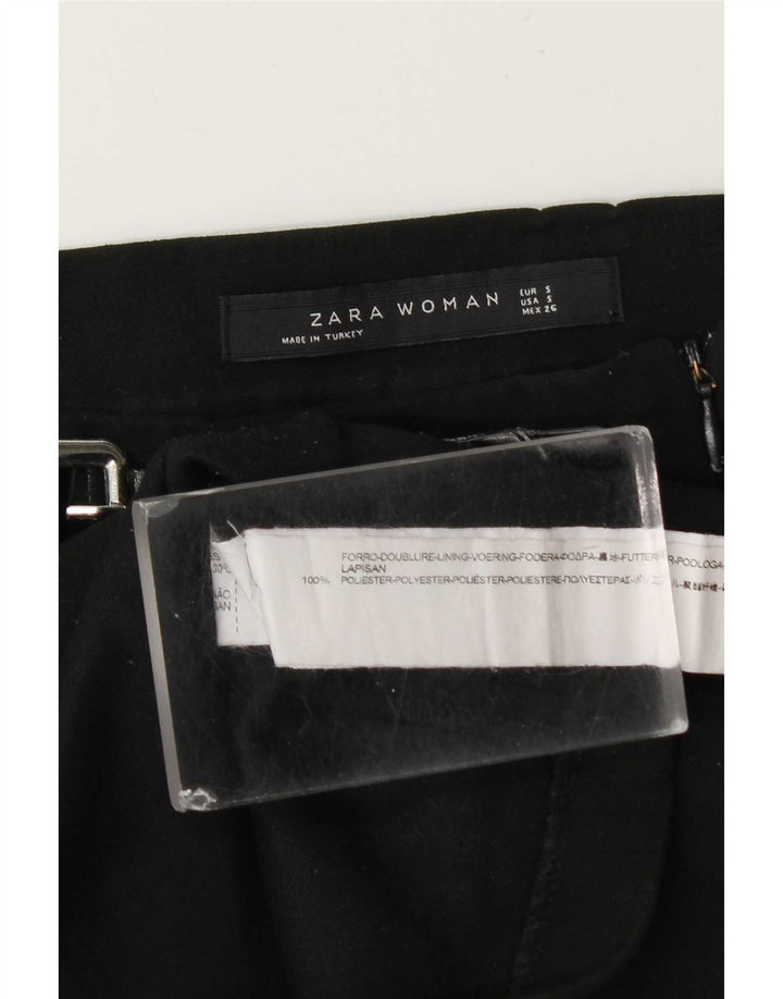 Zara Womens Mini Skirt Small W27 Black Polyester