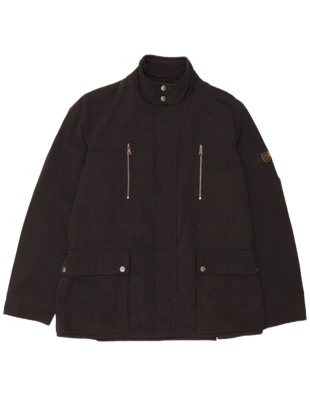 Hugo Boss Mens Utility Jacket IT 50 Large Black Polyester