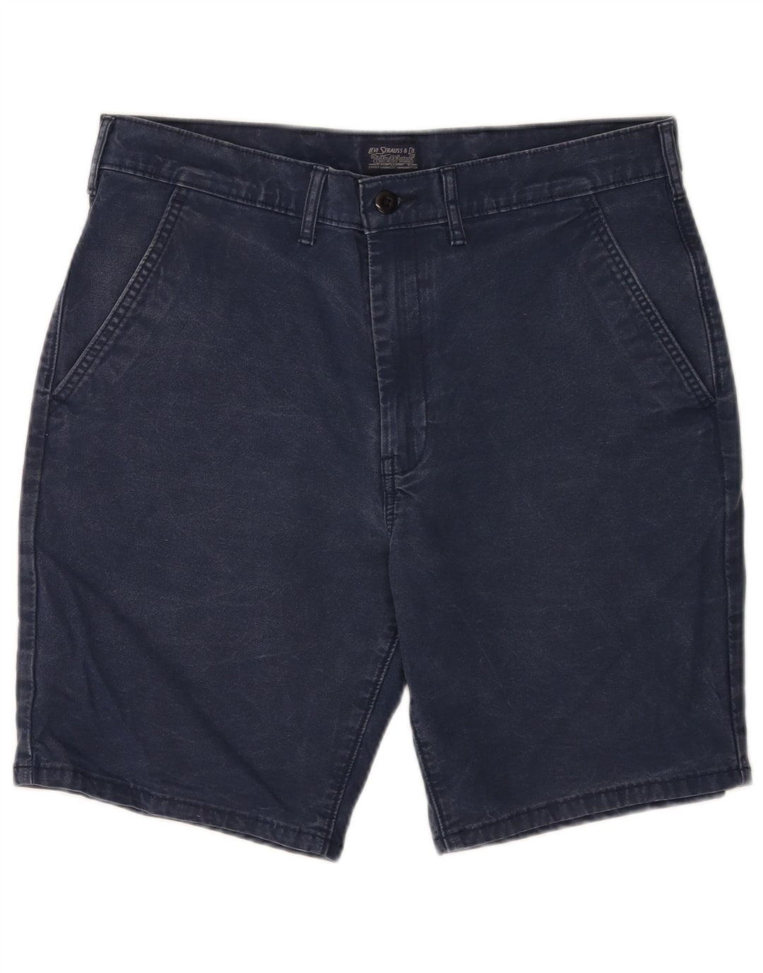 Levi's Mens Chino Shorts W34 Large Navy Blue Cotton