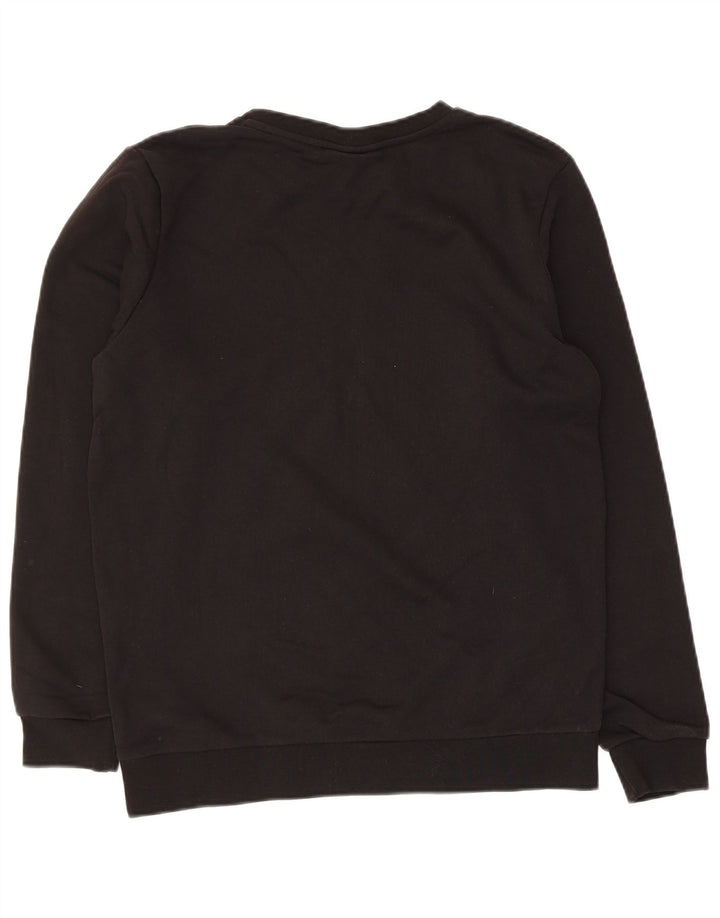Gaelle Womens Sweatshirt Jumper UK 14 Medium Black Cotton