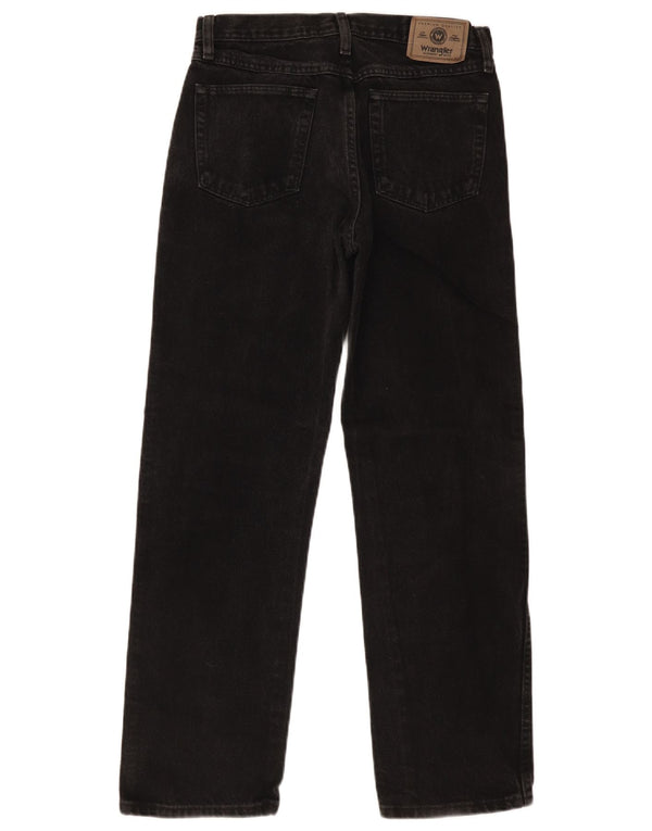 Wrangler Mens Regular Fit Straight Jeans W30 L30 Black Cotton