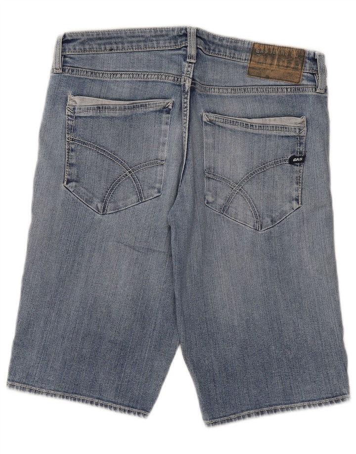 GAS Mens Denim Shorts W32 Medium  Blue Cotton