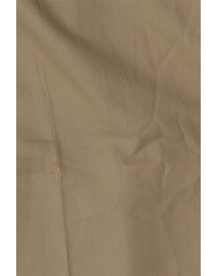 Marks & Spencer Mens Pegged Suit Trousers W36 L31 Beige Polyester