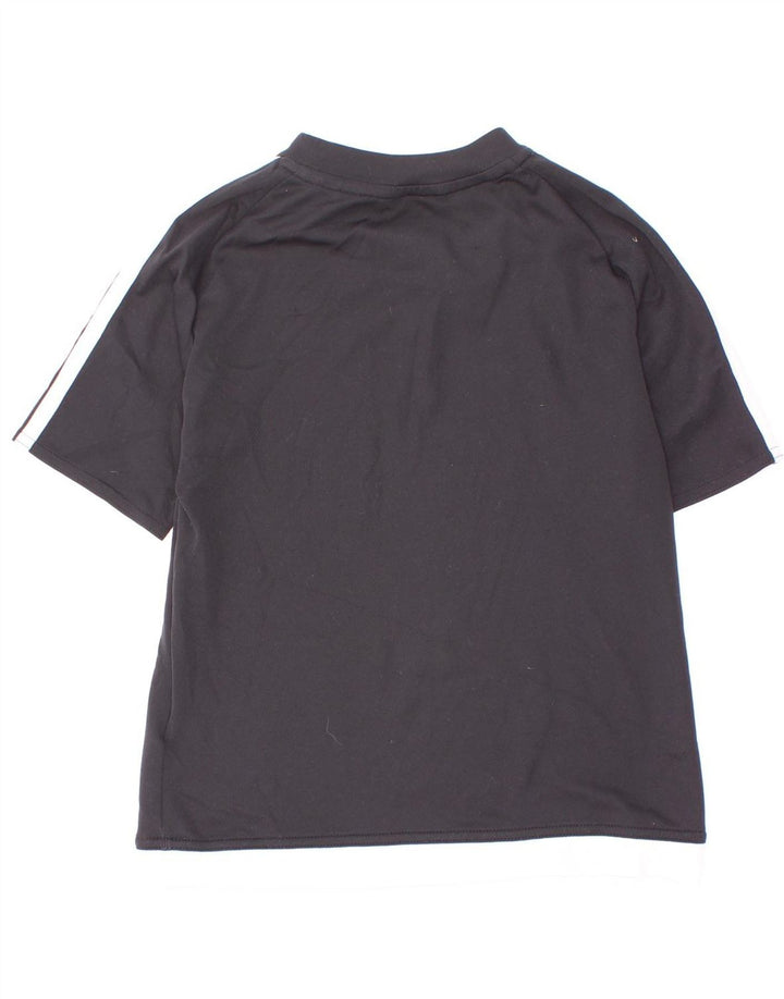 Adidas Boys Climalite T-Shirt Top 7-8 Years Black Polyester