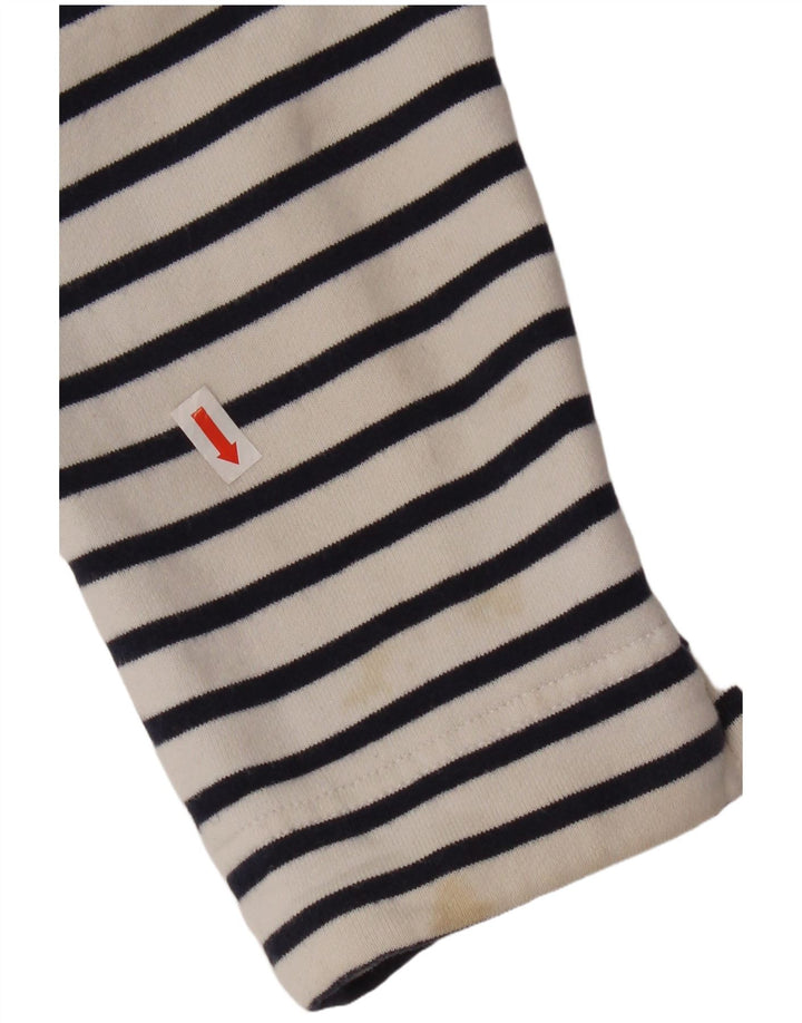 Crew Clothing Womens Sweatshirt Jumper UK 12 Medium Navy Blue Striped