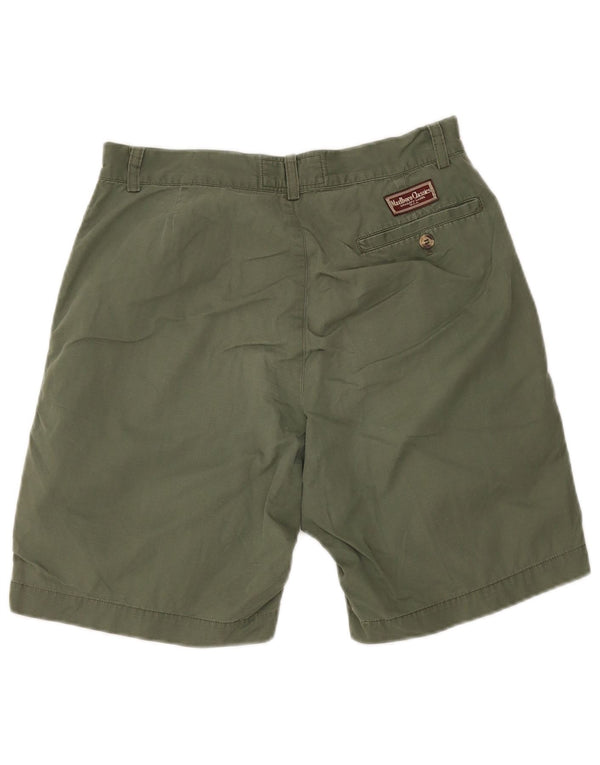 Marlboro Classics Mens Pegged Chino Shorts EU 46 Small W30 Khaki Cotton