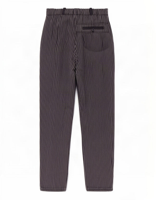 Les Copains Girls Chino Trousers 15-16 Years W26 L29 Navy Blue Pinstripe