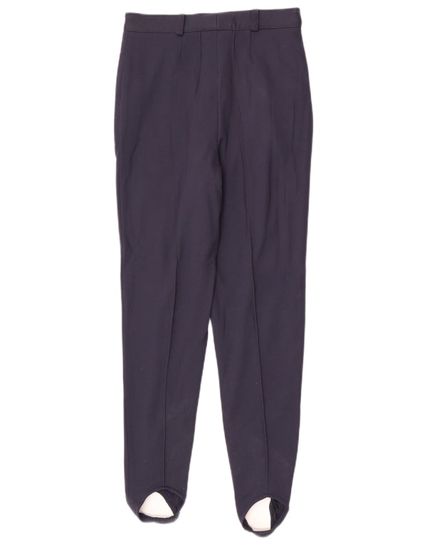 Fila Womens Stirrup Casual Trousers IT 44 Medium W28 L30 Navy Blue Acrylic