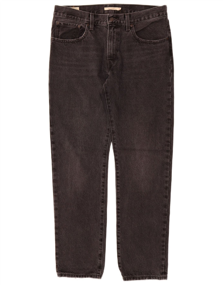 LEVI'S Womens Mid Rise Straight Jeans W30 L31  Grey Cotton