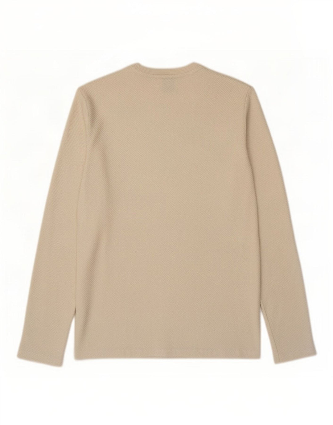 Zara Mens Top Long Sleeve Small White Cotton