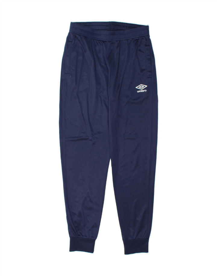 UMBRO Mens Tracksuit Trousers Joggers Small  Navy Blue Polyester Vintage Umbro and Second-Hand Umbro from Messina Hembry 