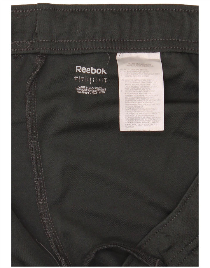 REEBOK Mens Sport Shorts Large Black Polyester