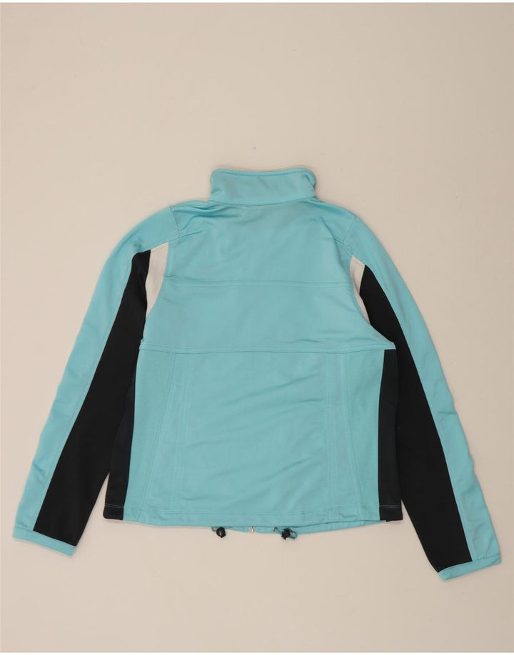 DIADORA Womens Tracksuit Top Jacket UK 12 Medium Blue Colourblock Vintage Diadora and Second-Hand Diadora from Messina Hembry 