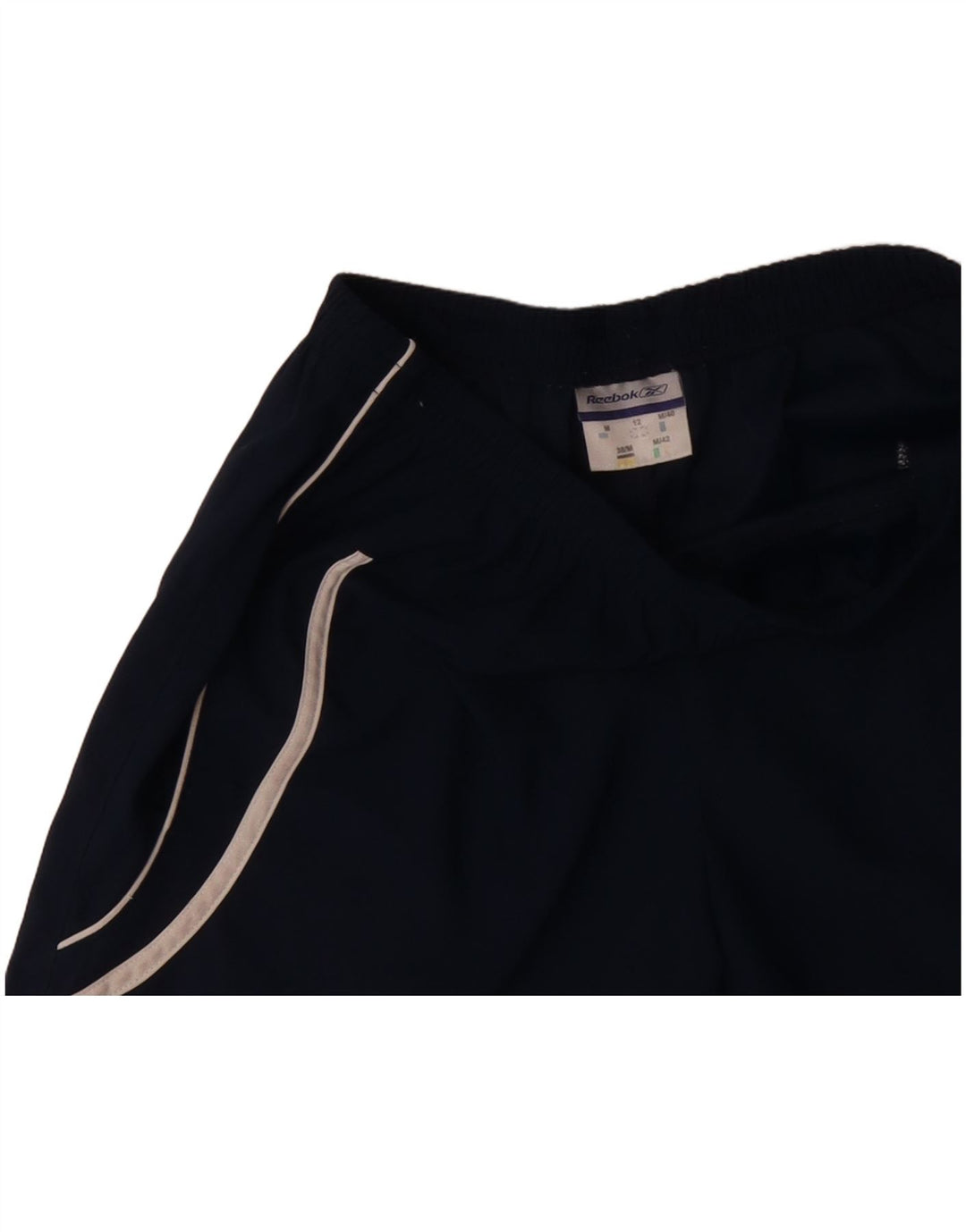 REEBOK Womens Sport Shorts UK 12 Medium  Navy Blue Polyester