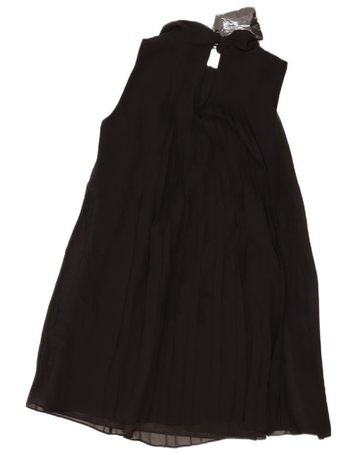 Coast Womens Sleeveless A-Line Dress UK 12 Medium Black Polyester