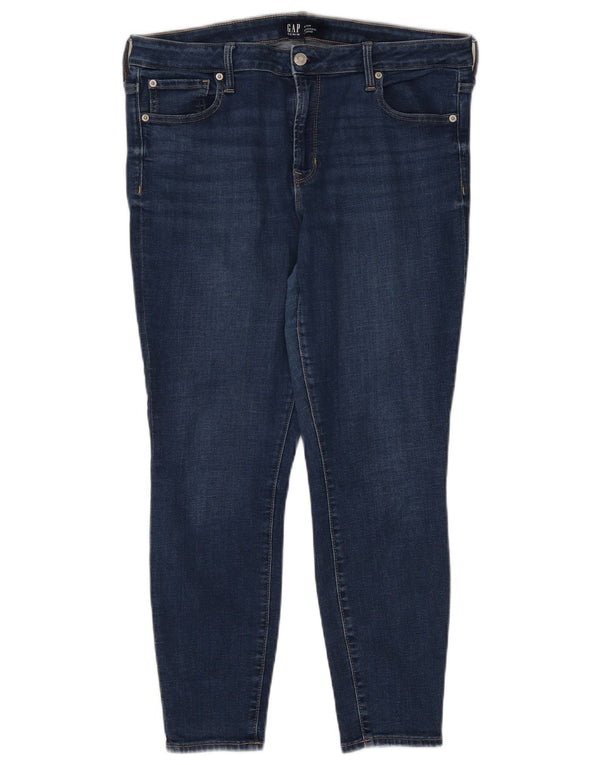 Gap Womens Skinny Jeans UK 16 Large W33 L27 Blue Cotton