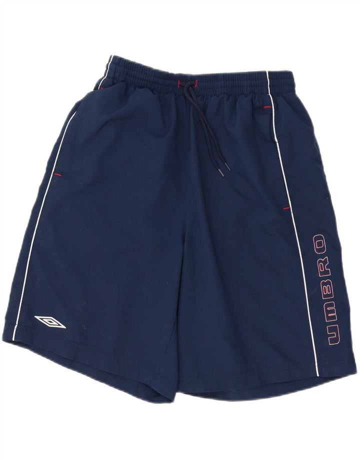 Umbro Mens Graphic Swimming Shorts Large Navy Blue Polyester