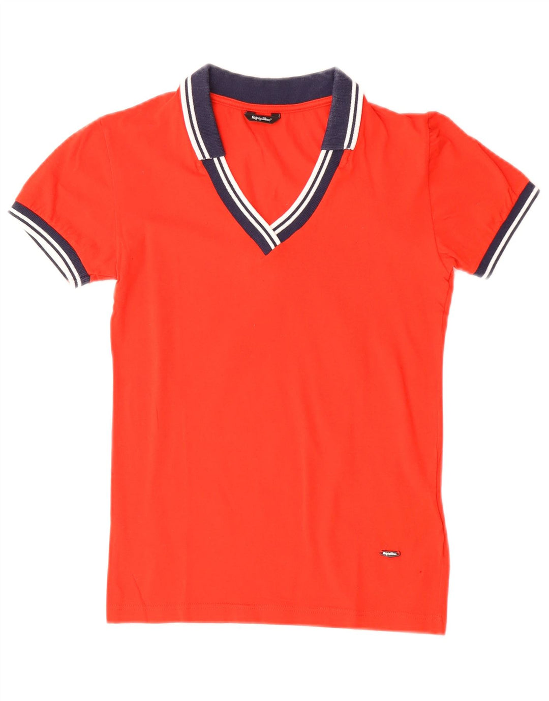 Refrigiwear Womens Polo Shirt UK 8 Small Red Cotton