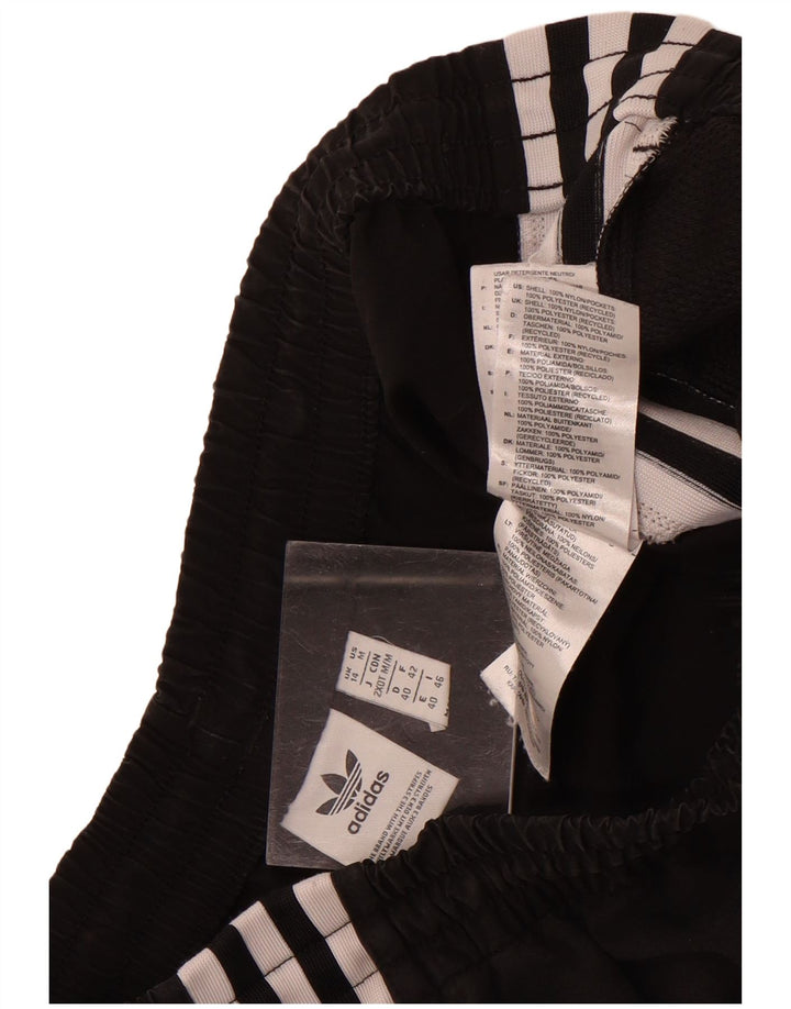 Adidas Womens Tracksuit Trousers Joggers UK 14 Large Black Polyester