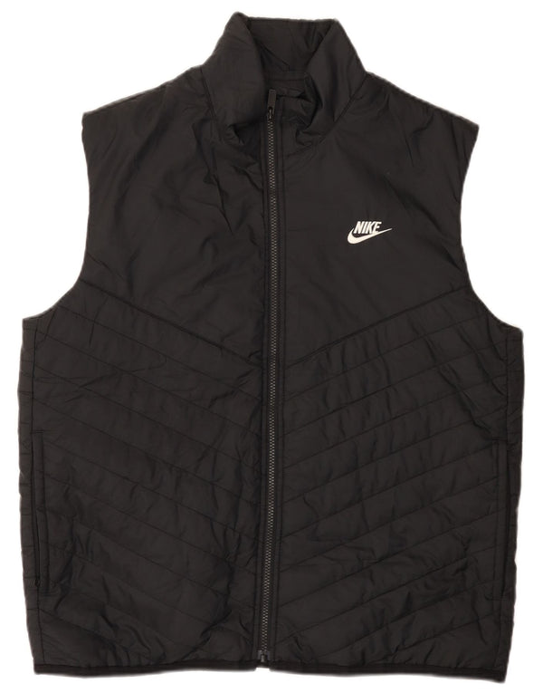 Nike Mens Therma-Fit Padded Gilet UK 38 Medium Black Polyester