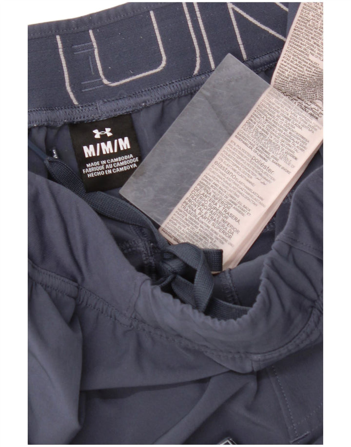 UNDER ARMOUR Mens Graphic Tracksuit Trousers Joggers Medium Navy Blue