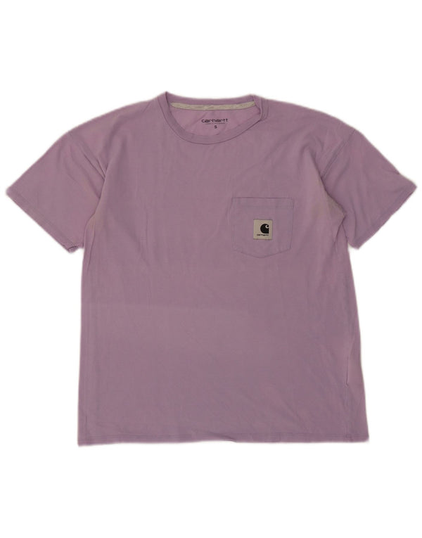 Carhartt Womens T-Shirt Top UK 10 Small Purple
